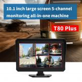 10.1 inch IPS Touch Screen Monitor DVR 5 Channel 720P For Truck DVR T80Plus